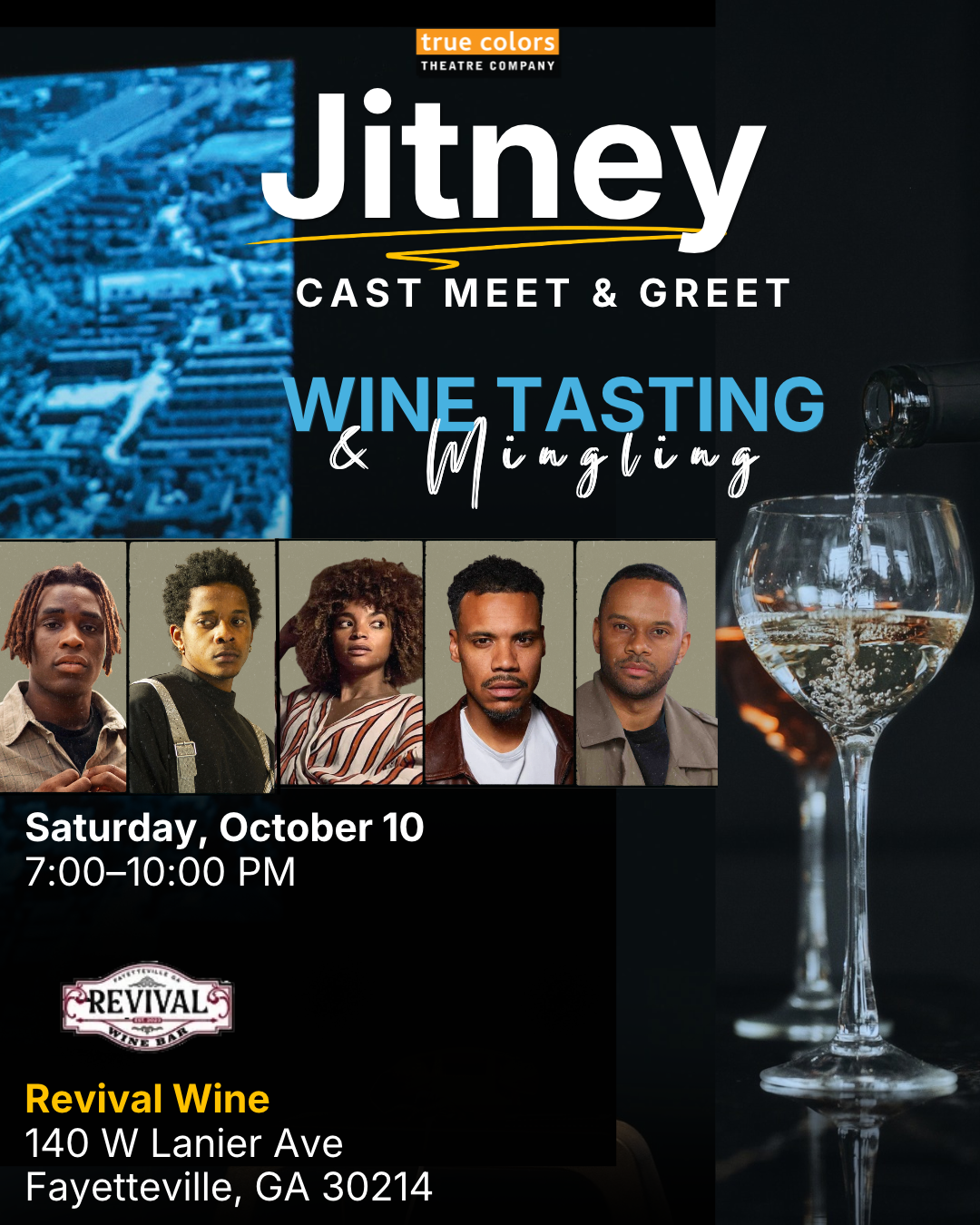 Jitney Cast Meet and Greet at Revival Wines